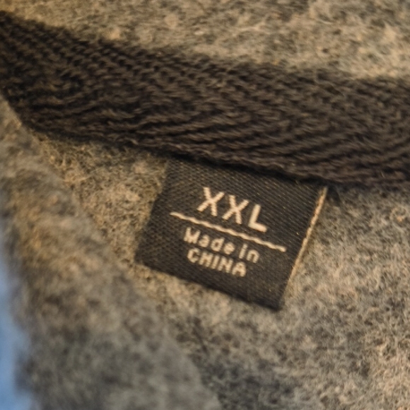 Buffalo David Bitton Men's Navy Zip-Up Hoodie - Picture 3 of 4